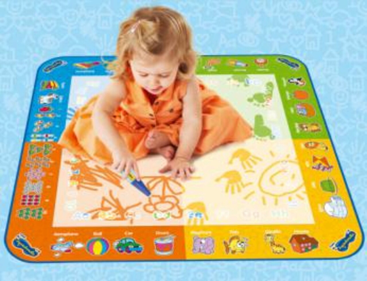 Jucarie Covor de desenat Aquadoodle, 30x28x5 cm, plastic/spuma, multicolor - imagine 5